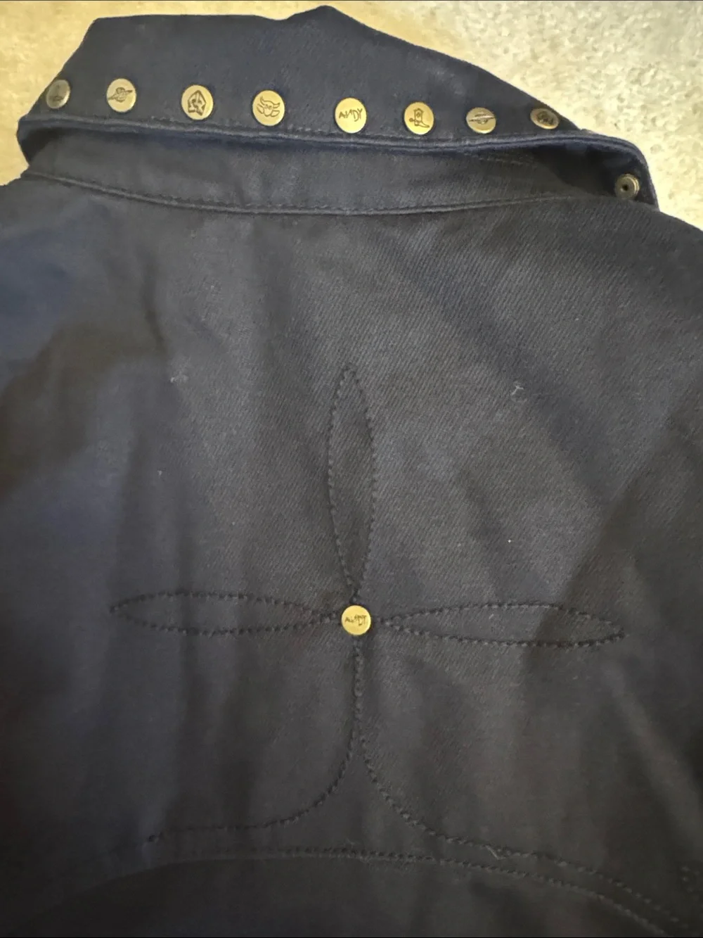 Levi's Black Stud-Trim Bomber Jacket